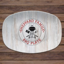  Personalized Platter | BBQ Grilling Circle | Gift for Dads | Made in the USA