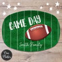  Game Day Football Personalized Platter, Tailgate, Superbowl Party