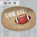  Game Day Football Personalized Platter, Tailgate, Superbowl Party