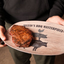  BBQ Grilling Serving Platter | Butcher Cuts - Cow Pig Chicken | Made in the USA