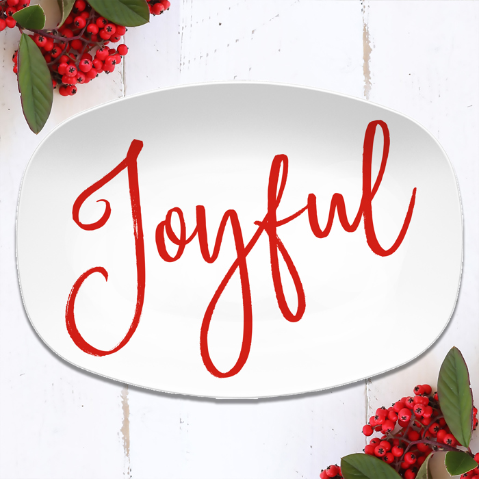 Large Script Custom Personalized Platter
