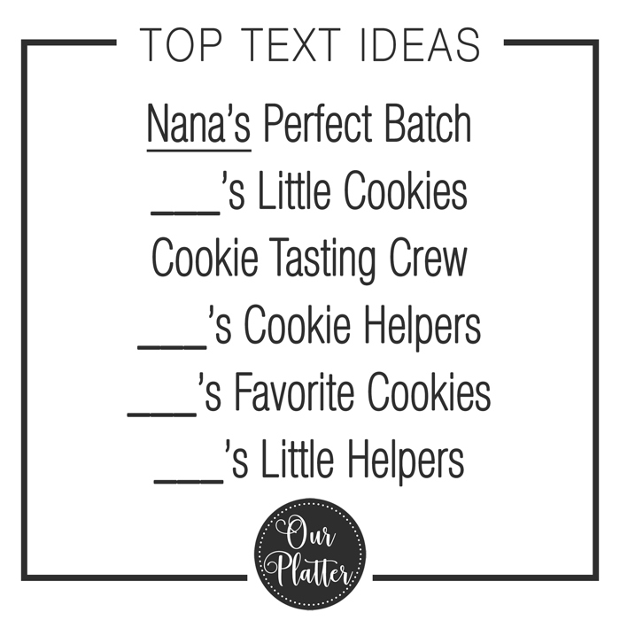Personalized Cookie Plate | Perfect Batch |  Cookie Crew | Gift for Nana, Mom, or Grandma with Kids’ Names