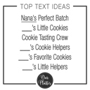  Personalized Cookie Plate | Perfect Batch |  Cookie Crew | Gift for Nana, Mom, or Grandma with Kids’ Names