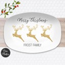  Personalized Holiday Platters | Christmas | Hanukkah | Winter Festive | Snowflake Platter