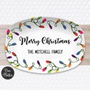  Personalized Holiday Platters | Christmas | Hanukkah | Winter Festive | Snowflake Platter