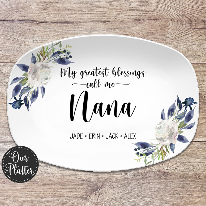 Personalized Platters for Mom & Grandma | My Greatest Blessings