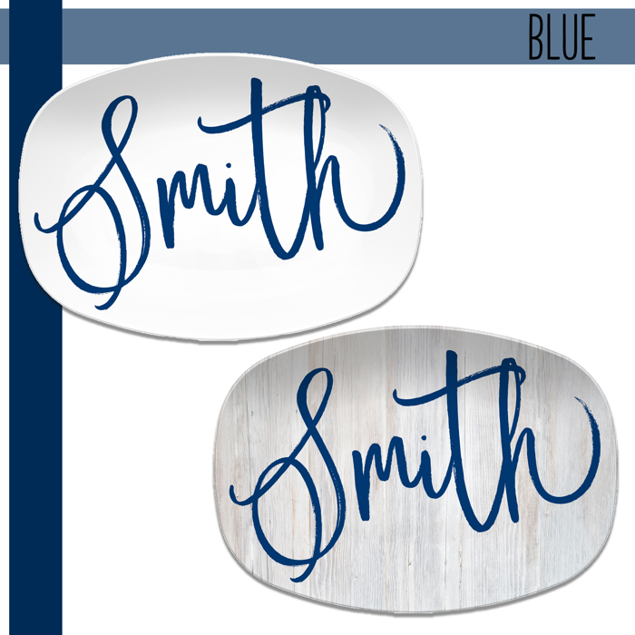 Large Script Custom Personalized Platter