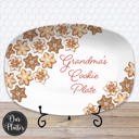 Platter + Plate Stand Personalized Cookie Platter | Custom  Family Christmas Plate | Holiday Baking Gift | Snowflake Sugar Cookie Design
