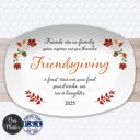  Personalized Thanksgiving Platter | Custom Fall Serving Tray | Family Gathering Dish | Autumn Table Decor | Gratitude & Blessings Gift