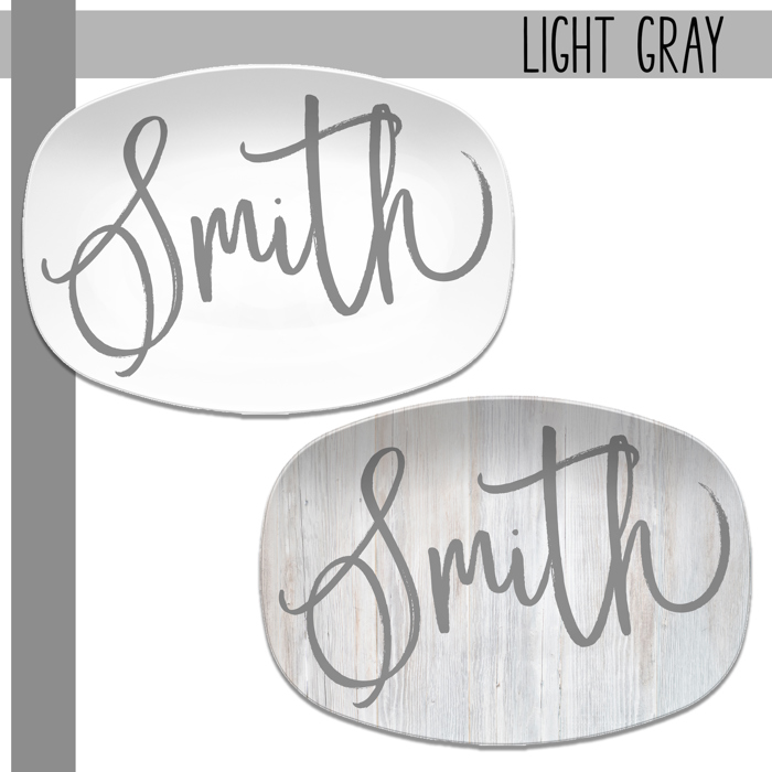 Large Script Custom Personalized Platter