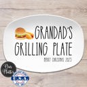  Personalized Grilling BBQ Platter | Large Text Design | Gift for Dad | Made in the USA