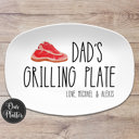  Personalized Grilling BBQ Platter | Large Text Design | Gift for Dad | Made in the USA
