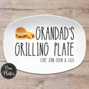  Personalized Grilling BBQ Platter | Large Text Design | Gift for Dad | Made in the USA