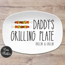  Personalized Grilling BBQ Platter | Large Text Design | Gift for Dad | Made in the USA