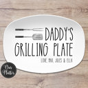 Personalized Grilling BBQ Platter | Large Text Design | Gift for Dad | Made in the USA