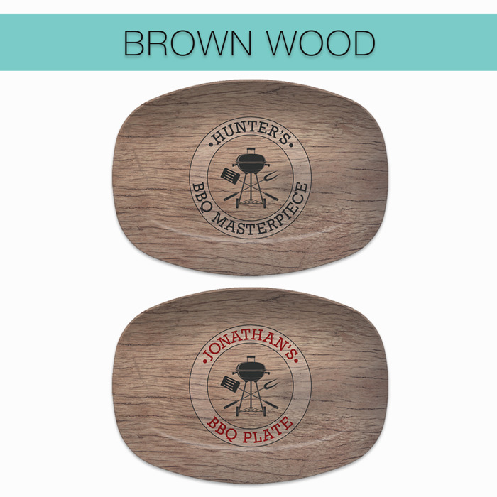 Personalized Platter | BBQ Grilling Circle | Gift for Dads | Made in the USA