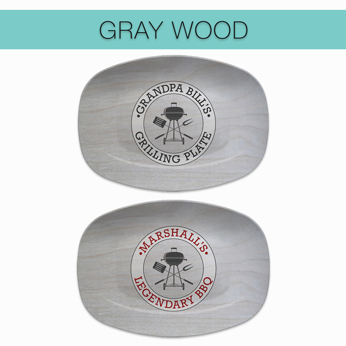 Personalized Platter | BBQ Grilling Circle | Gift for Dads | Made in the USA