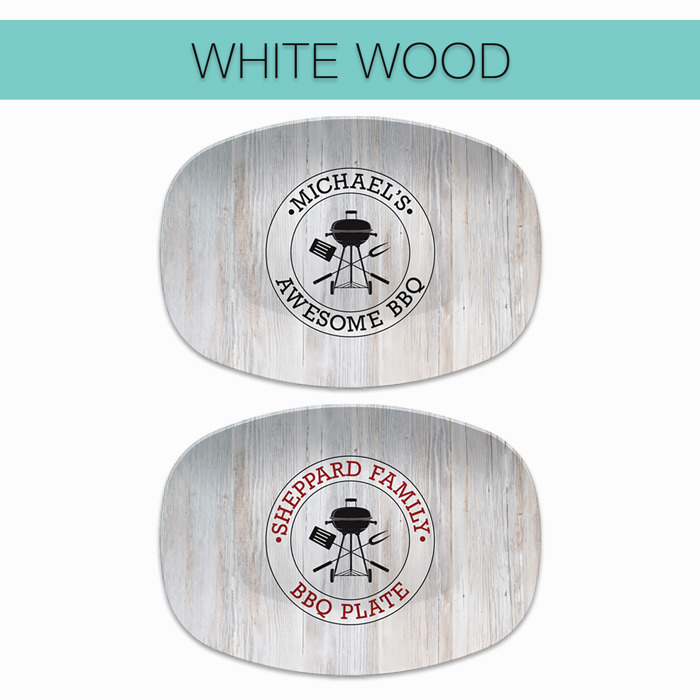 Personalized Platter | BBQ Grilling Circle | Gift for Dads | Made in the USA
