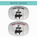  BBQ Grilling Serving Platter | Butcher Cuts - Cow Pig Chicken | Made in the USA