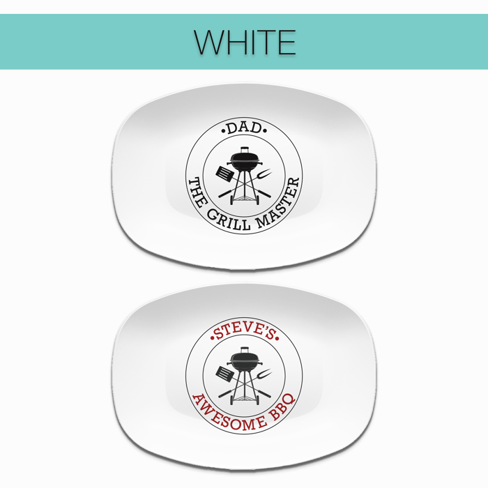 Personalized Platter | BBQ Grilling Circle | Gift for Dads | Made in the USA