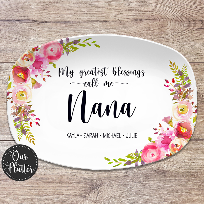 Personalized Platters for Mom & Grandma | My Greatest Blessings