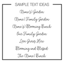  Birth Month Flower Family Personalized Platter, Mother's Day Custom Gift, Grandma's Garden, Gift from kids