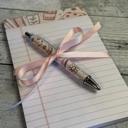 bookish pad and pen set gift coquette pad and pad set, cow pattern pad and pen set, bookish pad and pen set, flower pad and pen set, office supply gift coworker gift, best friend stationary gift