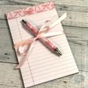coquette pad and pen set gift coquette pad and pad set, cow pattern pad and pen set, bookish pad and pen set, flower pad and pen set, office supply gift coworker gift, best friend stationary gift