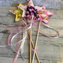  Fairy wand imaginary play toy, handmade fabric star wand princess dress up fairy wand young girl gift