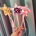  Fairy wand imaginary play toy, handmade fabric star wand princess dress up fairy wand young girl gift