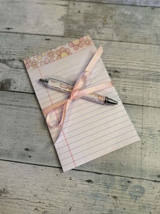 pad and pen set gift coquette pad and pad set, cow pattern pad and pen set, bookish pad and pen set, flower pad and pen set, office supply gift coworker gift, best friend stationary gift