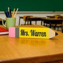  Wood Personalized Teacher Desk Sign/ Teacher Gift/ Teacher Name Sign