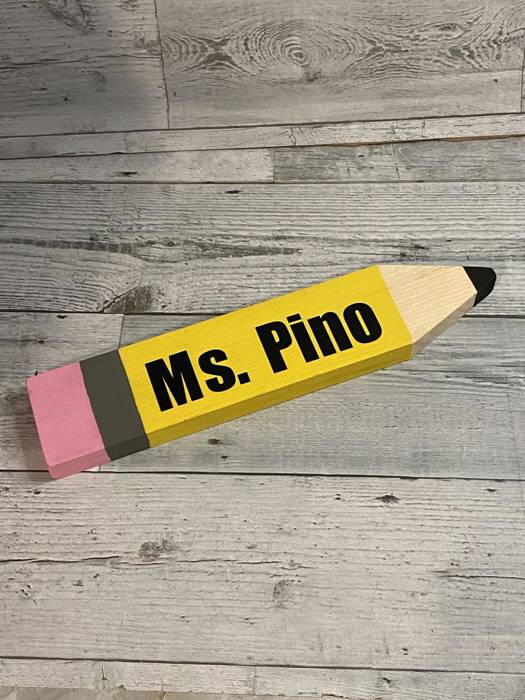 Wood Personalized Teacher Desk Sign/ Teacher Gift/ Teacher Name Sign