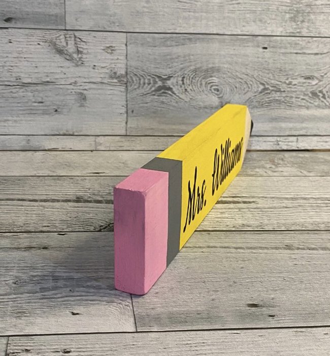 Wood Personalized Teacher Desk Sign/ Teacher Gift/ Teacher Name Sign