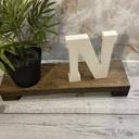  Wood Long Riser Centerpiece for table, soap dispenser holder