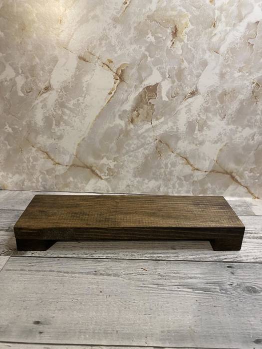 Wood Long Riser Centerpiece for table, soap dispenser holder