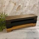  Wood Long Riser Centerpiece for table, soap dispenser holder