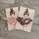  Stocking stuffer girl hair Scrunchie ballerina scrunchie holder gift card party favor for girl birthday party