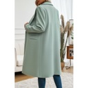  Chic Double Breasted Pocket Lapel Trench Coat