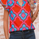 XL Serendipity Flutter Sleeve Blouse