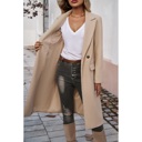  Chic Double Breasted Pocket Lapel Trench Coat