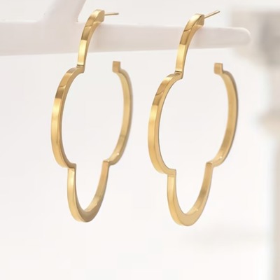 Gold Clover Earrings