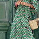  Rose Boho Maxi Dress