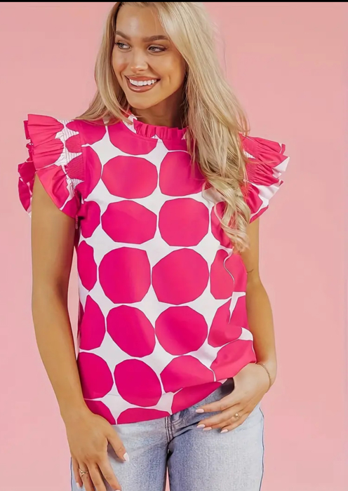 Pink Dot Blouse