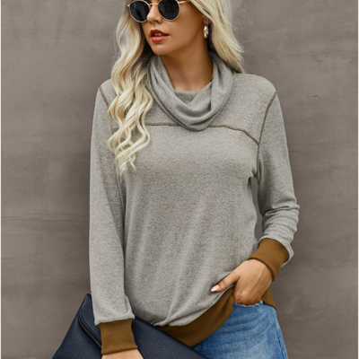 Cowl Neck Plush Sweater