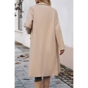  Chic Double Breasted Pocket Lapel Trench Coat