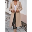  Chic Double Breasted Pocket Lapel Trench Coat