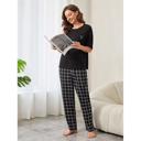 Black-Medium Checkered Pajamas