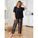 XL Oversized Cheetah Print Pajamas