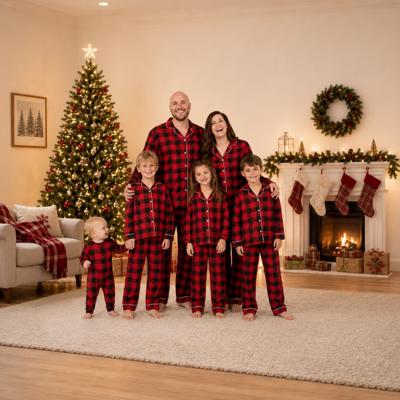 Classic Buffalo Plaid Family Matching Christmas Pyjamas